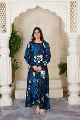 Martina Black Floral Maxi - 353